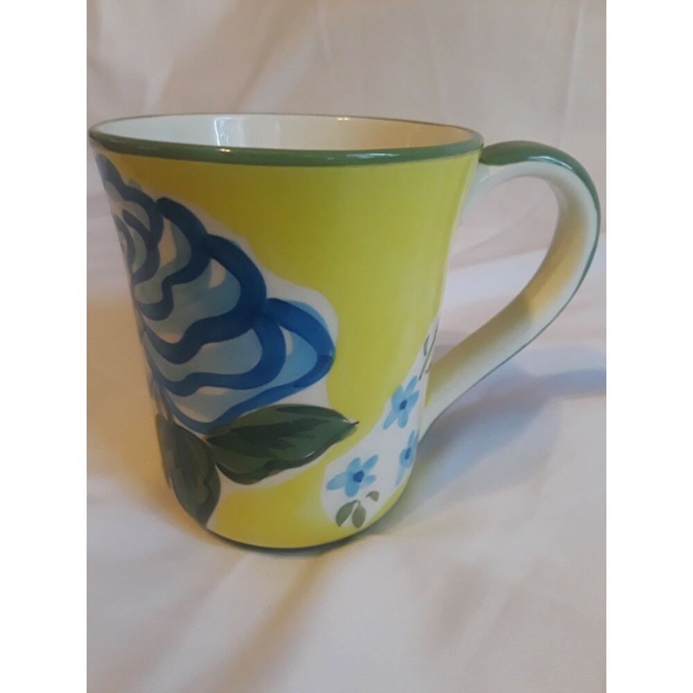 April Cornell Mug Yellow Flower Made In Thailand